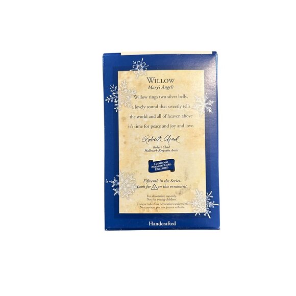 Hallmark Keepsake Ornament Willow Marys Angels 15th In Series Handcrafted Christ - Picture 2 of 2